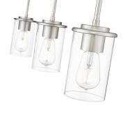 Three Light Pendant by Z-Lite - Thayer Collection, Brushed Nickel Finish - 742MP-3BN