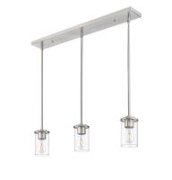 Three Light Pendant by Z-Lite - Thayer Collection, Brushed Nickel Finish - 742MP-3BN