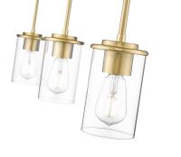 Three Light Pendant by Z-Lite - Thayer Collection, Luxe Gold Finish - 742MP-3LG