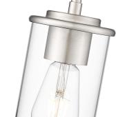 One Light Pendant by Z-Lite - Thayer Collection, Brushed Nickel Finish - 742MP-BN