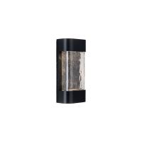 LED Exterior Wall Sconce by Kuzco Lighting - Moondew Collection, Black Finish - EW75712-BK