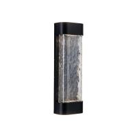 LED Exterior Wall Sconce by Kuzco Lighting - Moondew Collection, Black Finish - EW75718-BK