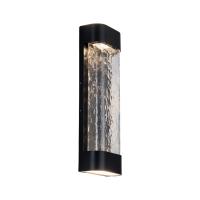 LED Exterior Wall Sconce by Kuzco Lighting - Moondew Collection, Black Finish - EW75718-BK