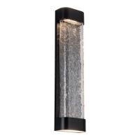 LED Exterior Wall Sconce by Kuzco Lighting - Moondew Collection, Black Finish - EW75724-BK