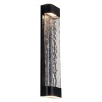 LED Exterior Wall Sconce by Kuzco Lighting - Moondew Collection, Black Finish - EW75724-BK