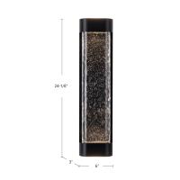 LED Exterior Wall Sconce by Kuzco Lighting - Moondew Collection, Black Finish - EW75724-BK