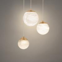 LED Pendant by Modern Forms - Pisces Collection, Aged Brass Finish - PD-34403R-AB