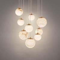 LED Pendant by Modern Forms - Pisces Collection, Aged Brass Finish - PD-34409R-AB