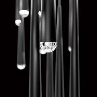 LED Pendant by Modern Forms - Cascade Collection, Black Finish - PD-41741S-BK