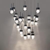 LED Pendant by Modern Forms - Double Bubble Collection, Black Finish - PD-82025S-BK