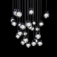 LED Pendant by Modern Forms - Double Bubble Collection, Black Finish - PD-82025S-BK