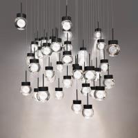 LED Pendant by Modern Forms - Double Bubble Collection, Black Finish - PD-82041S-BK
