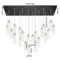 21 Light Pendant by Innovations - Downtown Urban Collection, Polished Nickel Finish - 172BK-B-21P-PN-G434-12DE