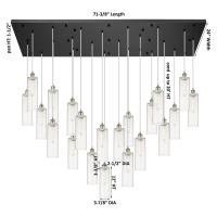 21 Light Pendant by Innovations - Downtown Urban Collection, Brushed Satin Nickel Finish - 172BK-B-21P-SN-G434-12CL
