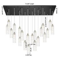 21 Light Pendant by Innovations - Downtown Urban Collection, Brushed Satin Nickel Finish - 172BK-B-21P-SN-G434-12DE