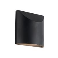 LED Exterior Wall Sconce by Kuzco Lighting - Lenox Collection, Black Finish - EW46308-BK-UNV-3CCT