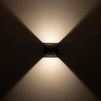 LED Exterior Wall Sconce by Kuzco Lighting - Ellis Collection, Black Finish - EW33806-BK-UNV-010