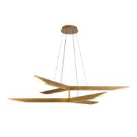 LED Chandelier by Kuzco Lighting - Tachi Collection, Vintage Brass Finish - CH64242-VB-UNV-010