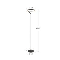 LED Floor Lamp by Kuzco Lighting - Roda Collection, Black Finish - FL27766-BK
