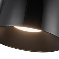 LED Flush Mount by Kuzco Lighting - Etta Collection, Jet Black Finish - FM16512-JB-3WCCT-UNV