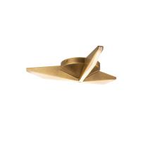 LED Flush Mount by Kuzco Lighting - Tachi Collection, Vintage Brass Finish - FM64215-VB
