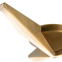 LED Flush Mount by Kuzco Lighting - Tachi Collection, Vintage Brass Finish - FM64215-VB