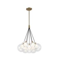 LED Chandelier by Kuzco Lighting - Bolla Collection, Brushed Gold Finish - CH3117-BG