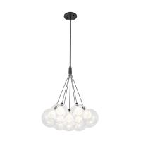 LED Chandelier by Kuzco Lighting - Bolla Collection, Black Finish - CH3117-BK