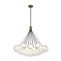 LED Chandelier by Kuzco Lighting - Bolla Collection, Brushed Gold Finish - CH3128-BG