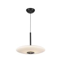 LED Pendant by Kuzco Lighting - Kyoto Collection, Black/Glossy Opal Glass Finish - PD37018-BK/GO-3WCCT-UNV