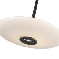 LED Pendant by Kuzco Lighting - Kyoto Collection, Black/Glossy Opal Glass Finish - PD37018-BK/GO-3WCCT-UNV