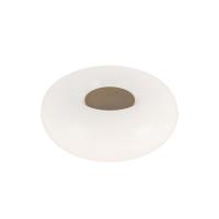 LED Table Lamp by Kuzco Lighting - Nimbus Collection, Vintage Brass/Opal Glass Finish - TL12409-VB/OP