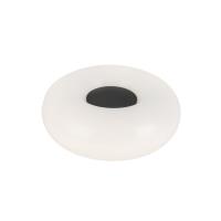 LED Table Lamp by Kuzco Lighting - Nimbus Collection, Black/Opal Glass Finish - TL12409-BK/OP