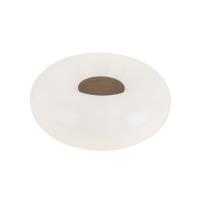 LED Table Lamp by Kuzco Lighting - Nimbus Collection, Vintage Brass/Opal Glass Finish - TL12413-VB/OP
