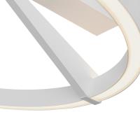 LED Semi-Flush Mount by Kuzco Lighting - Roda Collection, White Finish - SF27716-WH-3WCCT-UNV