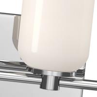 Five Light Vanity by Kuzco Lighting - Nola Collection, Chrome/Glossy Opal Glass Finish - VL57732-CH/GO