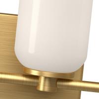 Five Light Vanity by Kuzco Lighting - Nola Collection, Brushed Gold/Glossy Opal Glass Finish - VL57732-BG/GO