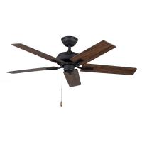 52"Ceiling Fan by Kuzco Lighting - Erikson Collection, Matte Black Finish - CF78752-MB-NLP