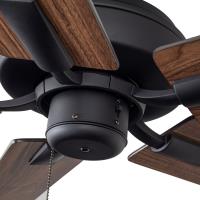 52"Ceiling Fan by Kuzco Lighting - Erikson Collection, Matte Black Finish - CF78752-MB-NLP