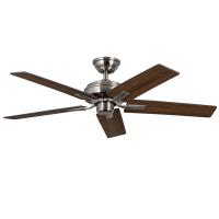 52"Ceiling Fan by Kuzco Lighting - Erikson Collection, Brushed Nickel Finish - CF78752-BN-NLW