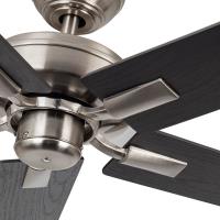 52"Ceiling Fan by Kuzco Lighting - Erikson Collection, Brushed Nickel Finish - CF78752-BN-NLW