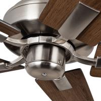 52"Ceiling Fan by Kuzco Lighting - Erikson Collection, Brushed Nickel Finish - CF78752-BN-NLW