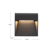 LED Exterior Wall Sconce by Kuzco Lighting - Casa Collection, Black Finish - EW27905-BK
