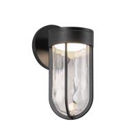 LED Exterior Wall Sconce by Kuzco Lighting - Davy Collection, Black Finish - EW17627-BK
