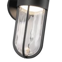 LED Exterior Wall Sconce by Kuzco Lighting - Davy Collection, Black Finish - EW17627-BK