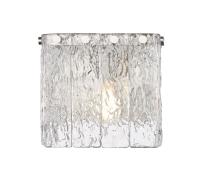 One Light Wall Sconce by Z-Lite - Glacier Collection, Brushed Nickel Finish - 1943-1S-BN