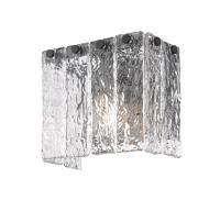 One Light Wall Sconce by Z-Lite - Glacier Collection, Matte Black Finish - 1943-1S-MB