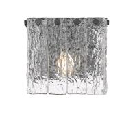 One Light Wall Sconce by Z-Lite - Glacier Collection, Matte Black Finish - 1943-1S-MB