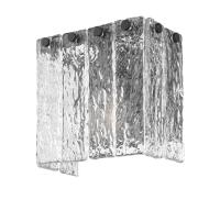 One Light Wall Sconce by Z-Lite - Glacier Collection, Matte Black Finish - 1943-1S-MB