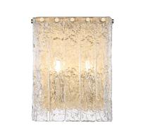 Two Light Wall Sconce by Z-Lite - Glacier Collection, Modern Gold Finish - 1943-2S-MGLD